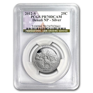 2012 USA Silver Quarter ATB - Denali PR-69DCAM - Click Image to Close